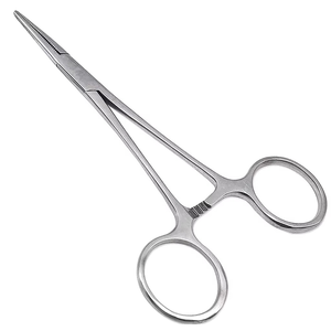 Pinces hémostatiques Halsted Premium Demand HC-SF-109 12,5 cm en acier inoxydable, droites et courbées, instruments chirurgicaux - Product Image 1