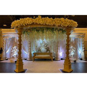 Nouveau Mandap de mariage hindou Avni professionnel, moderne, classique, léger, en fibre de verre, personnalisé pour les événements aux États-Unis, vente directe usine - Product Image 1