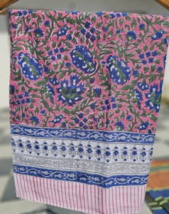 hand block printed <b>sarong</b> crafted from 100% soft cotton eco friendly cotton pareo lightweight beach wrap for women - Product Image 4