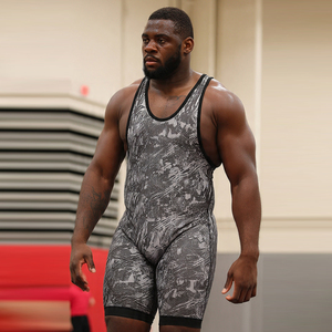 Professional Weightlifting Wrestling <b>Singlet</b> <b>Men's</b> Workout Fitness Wear Wrestling <b>Singlets</b> Customized Sublimation Wrestling Tops - Product Image 4