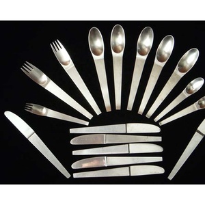 Nouveaux couverts en argent de haute qualité en acier inoxydable avec un design unique Couverts de luxe à l'aspect moderne pour la maison Hôtel - Product Image 1