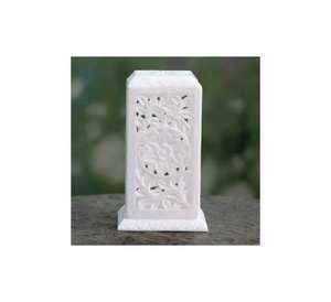 Lampe en marbre blanc élégante pour la décoration de la maison, porte-bougie, modèles personnalisés, designs polis, durables, style moderne classique, le meilleur - Product Image 3