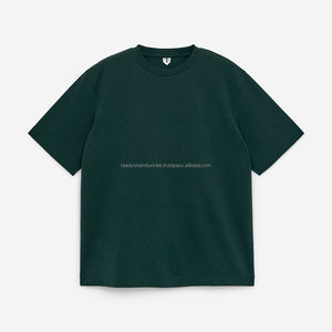 Camisetas de hombre con hombros caídos de talla grande con logotipo de pantalla personalizado de alta calidad - Product Image 3