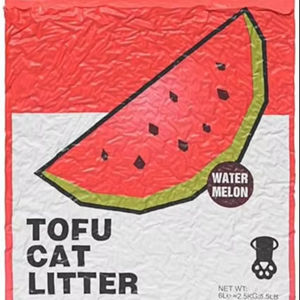 Litière pour chat en tofu, biodégradable, sans poussière, anti-odeur, beige, cylindrique, 2,5 kg, écologique, à base de plantes - Product Image 1