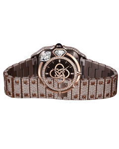 Montre de luxe pour homme en acier inoxydable de qualité supérieure avec diamants en moissanite - Product Image 4