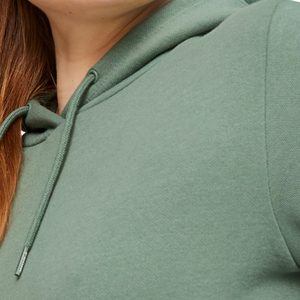 Sudadera con Capucha para Mujer, Color Sólido, Tejido de Algodón, Informal, Transpirable, Manga Larga, para Otoño - Product Image 3
