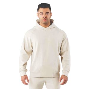 Sweat-shirts à capuche pour hommes en coton biologique 100% Épais en polaire d'hiver avec manches raglan Teint uni - Product Image 1