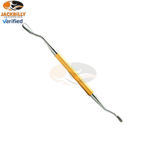 Râpe à os dentaire double extrémité avec manche doré et lame aiguisée – Instrument orthodontique manuel pour grossistes – Râpe à os chirurgicale - Product Image 5