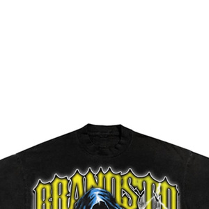 <b>Men's</b> <b>Black</b> Formal Knitted 100% Cotton T-Shirt Short Sleeve Printed <b>Turtleneck</b> Regular Fit - Product Image 3