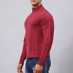Camiseta de Cuello Alto para Hombre, Talla Grande, 100% Algodón, Felpa - Product Image 4