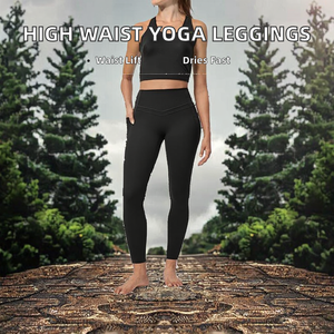 Ropa Deportiva de Alta Calidad para Mujer, Secado Rápido, Elástica en Cuatro Direcciones, Ecológica, Transpirable, Levanta Glúteos, Cintura Alta, para Yoga y Fitness - Product Image 2