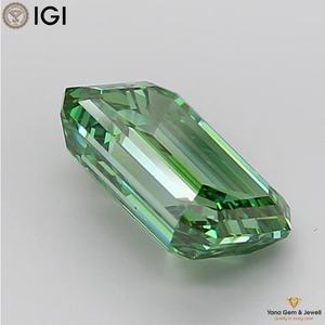 เพชรทรงมรกต 1.00 กะรัต สีเขียวแฟนซี ความใส VS1 ผลิตด้วยวิธี CVD พร้อมใบรับรอง IGI สำหรับการเลือกสรรที่พิเศษ - Product Image 6