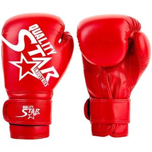 นวมชกมวยหนัง PU สำหรับผู้ชาย,อุปกรณ์ต่อสู้มวยหนังวัวแท้ตามสั่ง - Product Image 1