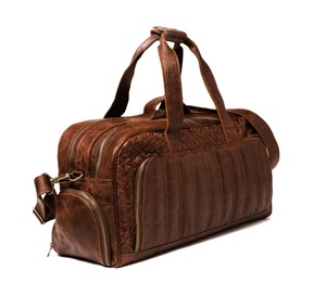 Bolsa de Gimnasio Unisex de Cuero Genuino, Bolsa de Viaje Tipo Duffel, Personalizable, Hecha a Mano, para Todas las Temporadas, Práctica y Moderna, GYM-0039 - Product Image 1
