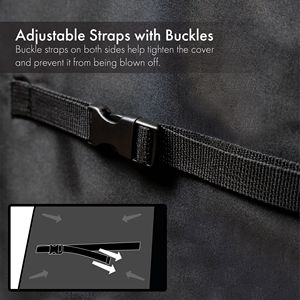 Copertura per Barbecue a Gas Nera da 58 Pollici, Impermeabile e Resistente ai Raggi UV, Adatta alla Maggior Parte dei Marchi - Per Griglie a Gas - Product Image 5