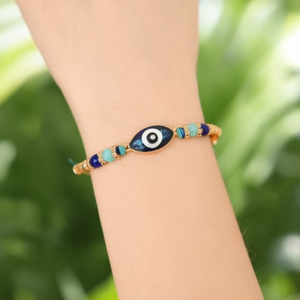 กำไลข้อมือทองเหลืองลายตาปีศาจ - Product Image 3