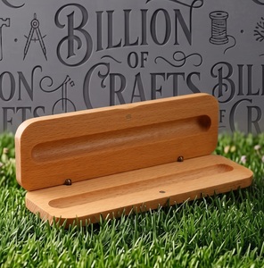 Factory Wholesale Handmade Wooden Pen <b>Box</b> Holder Display Gift <b>Box</b> Solid Wood Business Corporate Gift Packaging - Product Image 6
