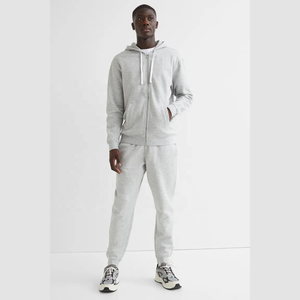 Sweat à capuche zippé brodé sur mesure pour homme, doublé polaire, 100 % coton respirant et écologique pour l'hiver - Product Image 3