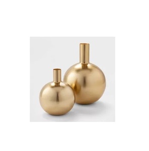 Contemporary Metal Flower <b>Vase</b> For Minimalist Decor Stylish Shelf Accent And Elegant Floral Arrangement Display - Product Image 4