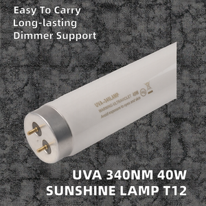 40W đèn <span class=keywords><strong>UV</strong></span> T12 UVA 365nm đèn thủy tinh thạch anh Ống nguồn ánh sáng 220V AC điện <span class=keywords><strong>UV</strong></span> chữa cho nhà sử dụng sản xuất Trung Quốc - Product Image 2
