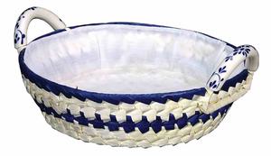 Economically Priced Handwoven Palm Leaf Serving Tray with Comfortable Handle <b>Woven</b> <b>Baskets</b> for Bedroom Living Room Bathroom - Product Image 2