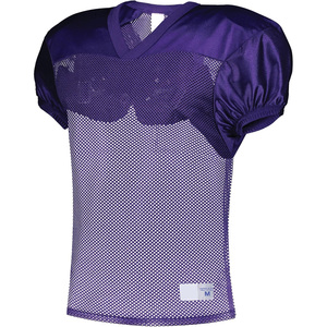 Camiseta de Fútbol Americano Dorada con Malla, Cuello en V, Manga Corta, Transpirable, Uniforme de Práctica para Niños y Adolescentes, Corte Regular, 100% Poliéster - Product Image 4
