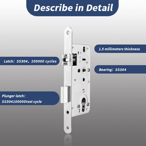 Prix de gros WP-0006 Serrure à mortaise Euro norme CE en acier inoxydable 304 moderne étanche de haute qualité pour porte en bois appartement hôtel - Product Image 4