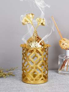Brûleur d'encens en métal oriental, style traditionnel, pour la diffusion de parfum dans l'hôtellerie - Product Image 2