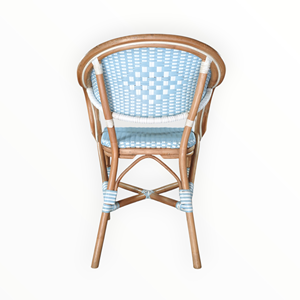 Silla Bistro Más Popular para Cafetería, Restaurante, Espacios Públicos Residenciales - Mimbre Sintético Natural con Garantía de Tejido de 3 Años - Product Image 4