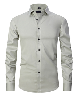 New Arrival Men's Long Sleeve <b>Shirt</b> Autumn Casual <b>Patchwork</b> <b>Shirts</b> Male Daily Office Social Work Top Plain Casual <b>Shirts</b> - Product Image 3