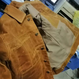 KIC <b>STAR</b> FASHION INDUSTRY Canvas Coated 100% Cotton Hooded Varsity <b>Jacket</b> Men High Quality Custom Design Outdoor Front - Product Image 4