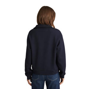 เสื้อสเวตเชิ้ตผู้หญิงคอกลมโอเวอร์ไซส์ ผ้าฟลีซโพลีเอสเตอร์ ซิปหน้า ระบายอากาศได้ดี ผ้าถักลำลอง พิมพ์ลาย ฤดูใบไม้ร่วง ไซส์พลัส ปักลาย - Product Image 1