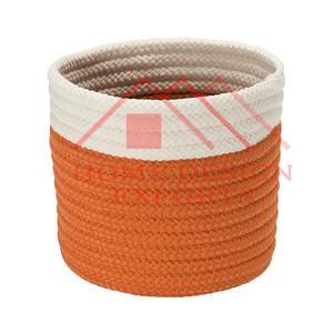 2025 Hot Selling Wholesale Price Decorative <b>Rope</b> Multi-Color Finishing <b>Storage</b> Fruits <b>Basket</b> Container for Home Decorations - Product Image 1