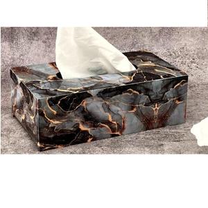 Porta pañuelos decorativo de esmalte personalizado para mesa de comedor, para oficina y hogar - Product Image 1