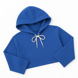 Sudaderas Cortas Personalizadas de Algodón y Elastano para Mujer con Mangas Raglán Estampadas - Product Image 5
