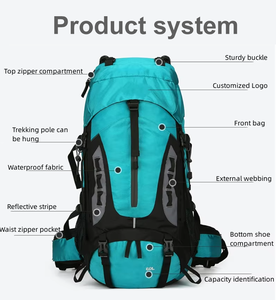 Large Capacity Outdoor Hiking <b>Backpack</b> Internal Frame Camping Rucksack Water Resistant Trekking Travel Bag - Product Image 6