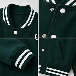 Stylish varsity layer offering breathable comfort smooth texture and timeless athletic charm for casual street inspired <b>wardrobe</b> - Product Image 5