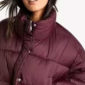 Chaqueta de invierno cálida con cremallera para mujer, abrigo corto acolchado con calefacción, chaqueta corta tipo puffer para mujer - Product Image 3