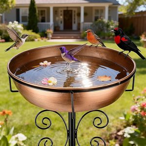 Fabricant fiable de bacs à oiseaux en métal avec base robuste pour la décoration de jardin extérieur et l'alimentation en eau des oiseaux sauvages - Product Image 3