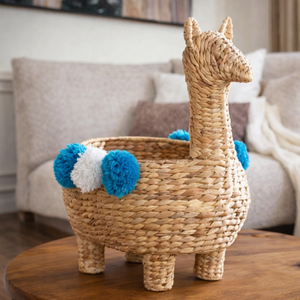 Cestas de Almacenamiento Modernas Tejidas a Mano con Diseño de Animales de Mimbre Ecowoodies, Decoración Infantil con Forma de Animal, Organizador de Juguetes para Niños - Product Image 5
