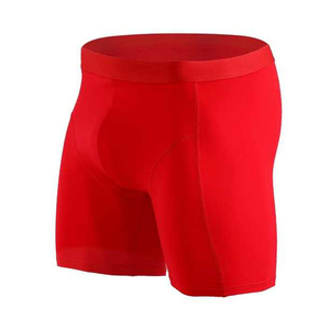 High Quality <b>Men</b> Solid Spandex/Polyester Knitted Stretch Breathable Quick Dry High-Rise Briefs Boxers Shorts Open Fly <b>Pouch</b> - Product Image 6