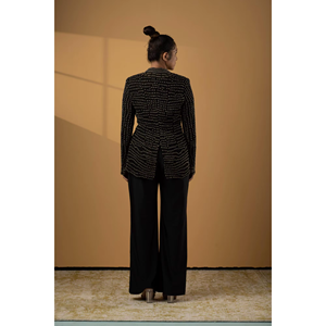 Novedades para Mujer, Vestidos con Adornos Elegantes |   Conjunto de Chaqueta y Pantalones |   Conjunto de Dos Piezas de Diseñador para Fiesta, Especial para Bodas |   Proveedor de Artículos para Eventos - Product Image 2