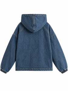 เสื้อฮู้ดเดนิมคุณภาพพรีเมียมสำหรับผู้ชายพร้อมกระเป๋าจิงโจ้ - Product Image 6