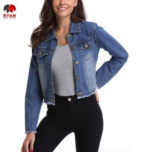 Veste en jean personnalisée Ryan Pro Gear pour femmes, tissu respirant et confortable avec poche à logo personnalisé. - Product Image 1