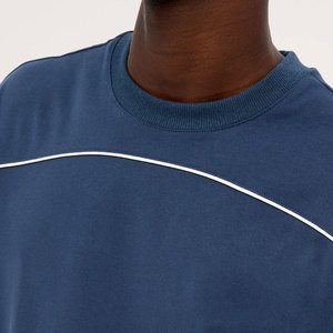 เสื้อยืดแฟชั่นแขนสั้น พิมพ์ลายโลโก้ตามสั่ง เสื้อยืดกราฟิกผู้ชาย ไซส์ใหญ่ คอกลม แขนสั้น ผ้าถักสไตล์วินเทจ - Product Image 5