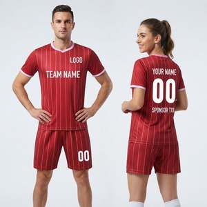 เสื้อฟุตบอลแบบซับลิเมชั่น  แบบเรียบ  สำหรับเด็ก ผู้ใหญ่ และผู้ชาย  แบบสั่งทำได้ - Product Image 2