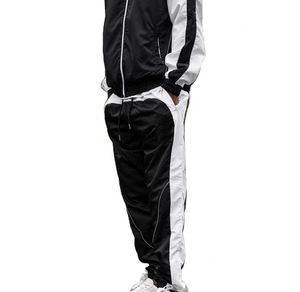 Custom Logo Winter Casual Windbreaker <b>Tracksuit</b> Breathable Quick Dry Jacket Two Piece Set for Men - Product Image 2