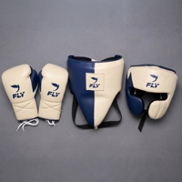 Ensemble d'équipement de boxe personnalisé Winning Boxing : Casque, Gants, Protection inguinale, Noir, à lacets, en cuir véritable, unisexe, pour entraînement et sparring