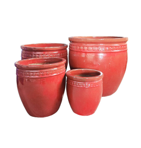 Grandes jardinières en céramique émaillée écologiques vert jade, best-seller, avec trou de drainage, durables, pour l'intérieur/l'extérieur, maison et jardin - Product Image 3