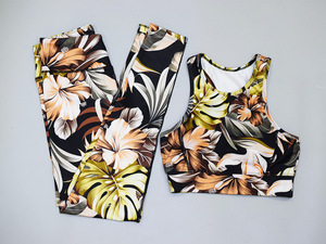 Conjuntos de Yoga Personalizados con Diseño de Sublimación, Ropa Deportiva para Mujer, Traje de Entrenamiento, Ropa de Gimnasio, Shorts de Fitness, Conjuntos de Sujetador Deportivo de Cintura Media, Secado Rápido, Nuevo - Product Image 2